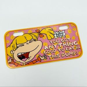 Vintage Nickelodeon Rugrats Angelica 1998 Mini License Plate Collectors Piece